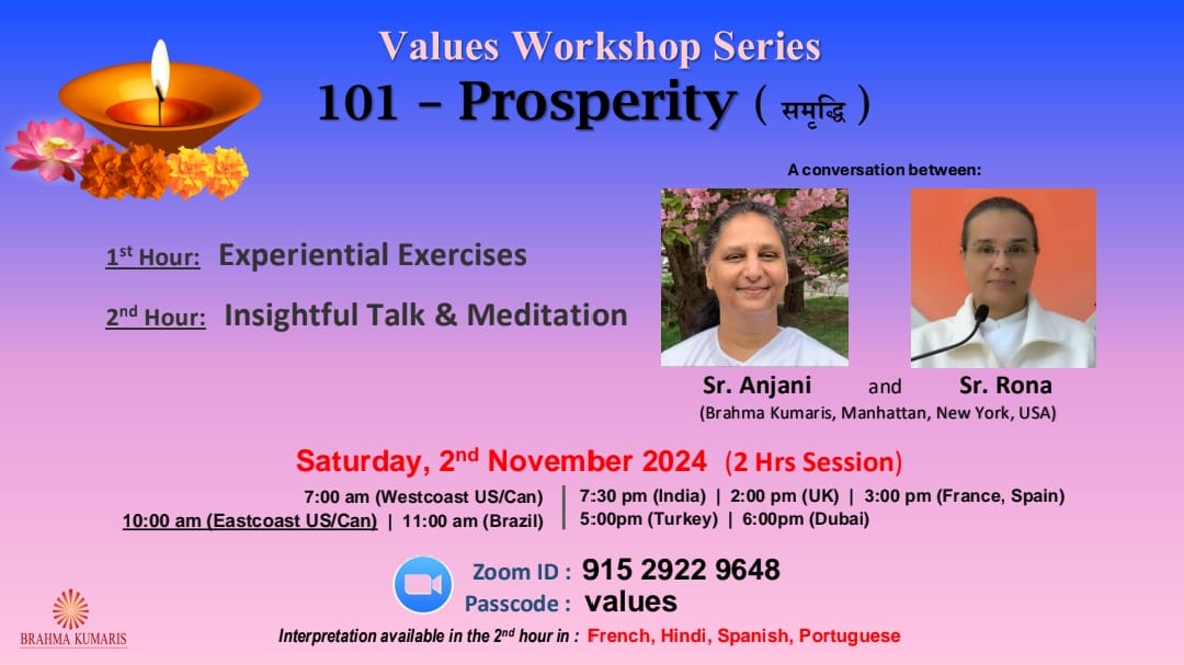 Values Workshop Series | Ep 101|PROSPERITY